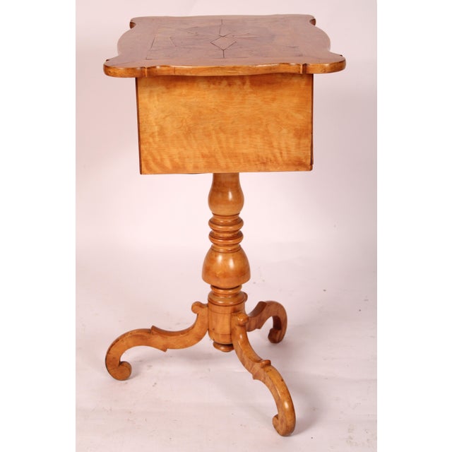 Biedermeier Biedermeier Style Birch Occasional Table For Sale - Image 3 of 12