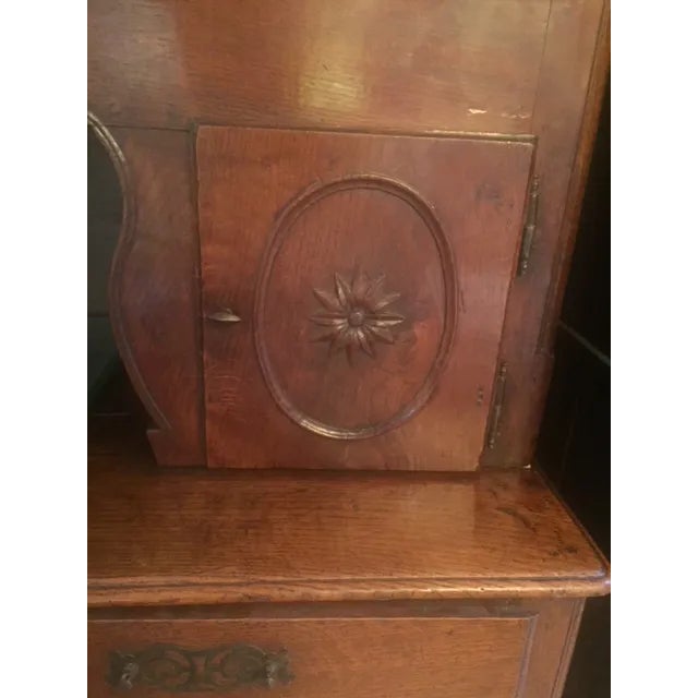 Late 18th Century French Cabinet With Carved Flower Motif For Sale - Image 10 of 12