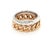 Mid 20th Century Pomellato Milano 18k Two Tone Gold Chain Style Double Stack Band Ring Size 5 For Sale In Miami - Image 6 of 6