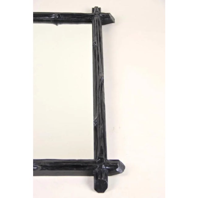 Rustic Austrian Black Forest Wall Mirror, 1880s For Sale - Image 10 of 15
