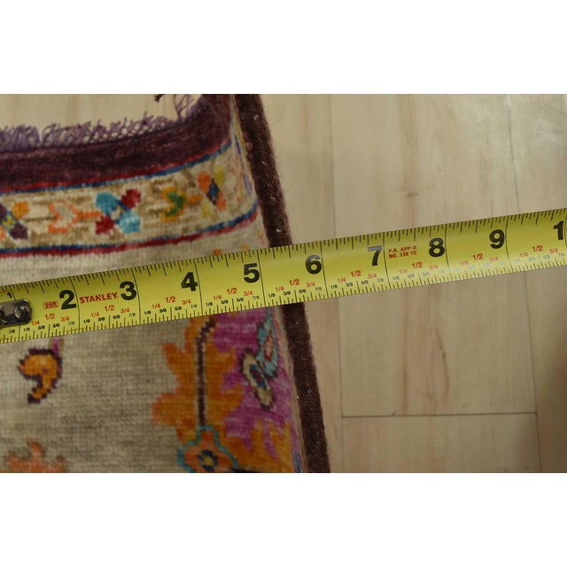 Anatolia Rug 8’11” X 11’6” Purple Wool Modern Hand-Knotted Oriental Carpet For Sale - Image 13 of 15