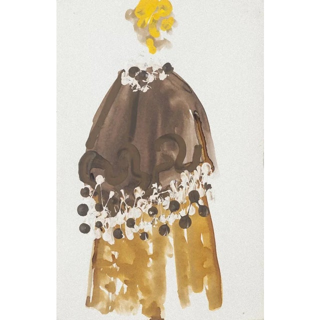 Costume is an original painting in mixed media, tempera and watercolor on paper, realized by the Greek-French artist Alkis...