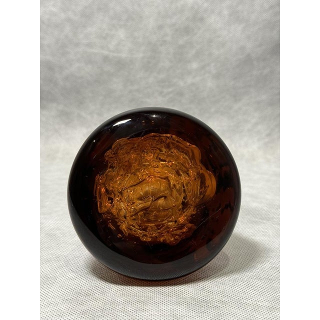 1960s Amber Whirlpool Cone Vase by František Vízner for Skrdlovice, 1968 For Sale - Image 5 of 6