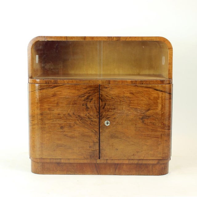 Art Deco Sideboard or Dry Bar in Walnut, Former Czechoslovakia, 1930s For Sale - Image 18 of 18