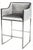 Luxe bar/counter chair will transform any room. Materials: Stainless steel, velvet Measurements : 23"w x 21"d x 39" h, 28...