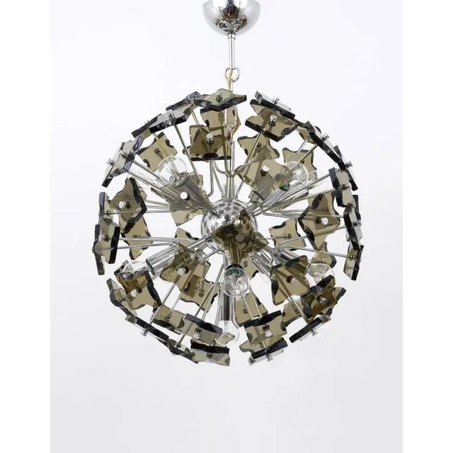 Mid-Century Italian Sputnik Chandelier from Fontana Arte, 1960s For Sale - Image 3 of 11