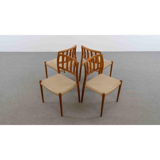 Vintage Danish Teak Chairs by Niels O. Möller, 1970s, Set of 4 For Sale - Image 10 of 18