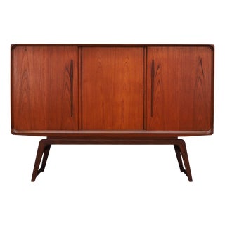 Danish Teak Highboard, 1960s For Sale