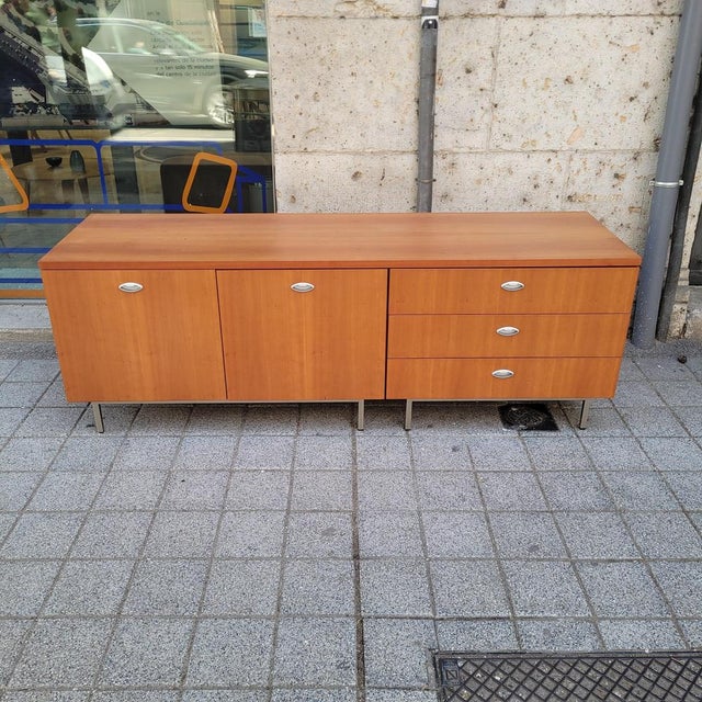 Mid-Century Sideboard in Wood and Steel after George Nelson, 1970s For Sale - Image 10 of 18