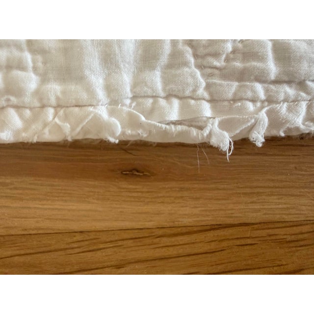 Textile Antique 1920's Whirling Log Quilt Floursack Utility Quilt For Sale - Image 7 of 12