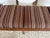 Vintage Italian Multi Seat Wooden Bench, Newly Reupholstered in Stripes For Sale - Image 4 of 18