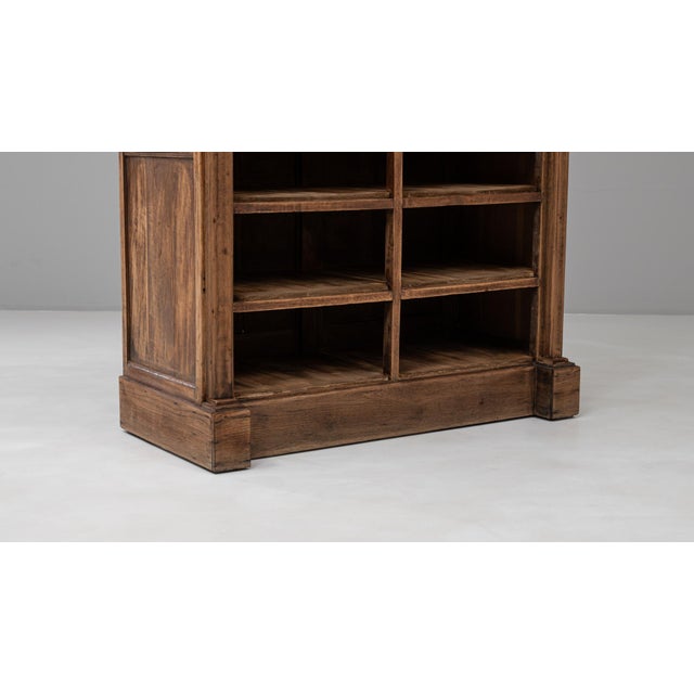 Brown 1900s Belgian Neoclassical-Style Wooden Filing Cabinet For Sale - Image 8 of 9