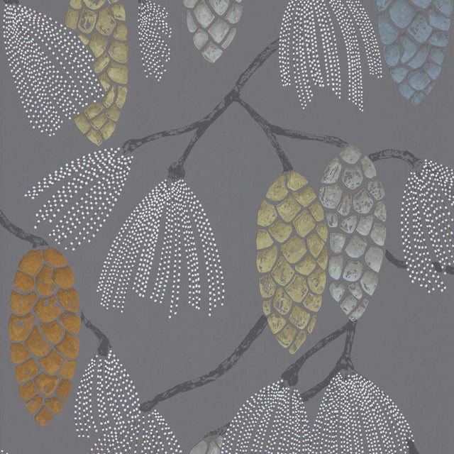 Harlequin Epitome Wallpaper in Mint/Duckegg/Smoke - a Sample For Sale