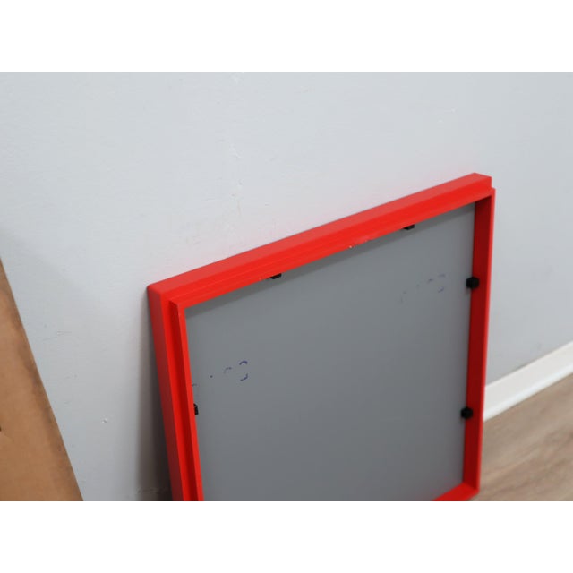 Mod. 4727 Red Mirror by Anna Castelli Ferrieri for Kartell, 1970s For Sale - Image 6 of 10