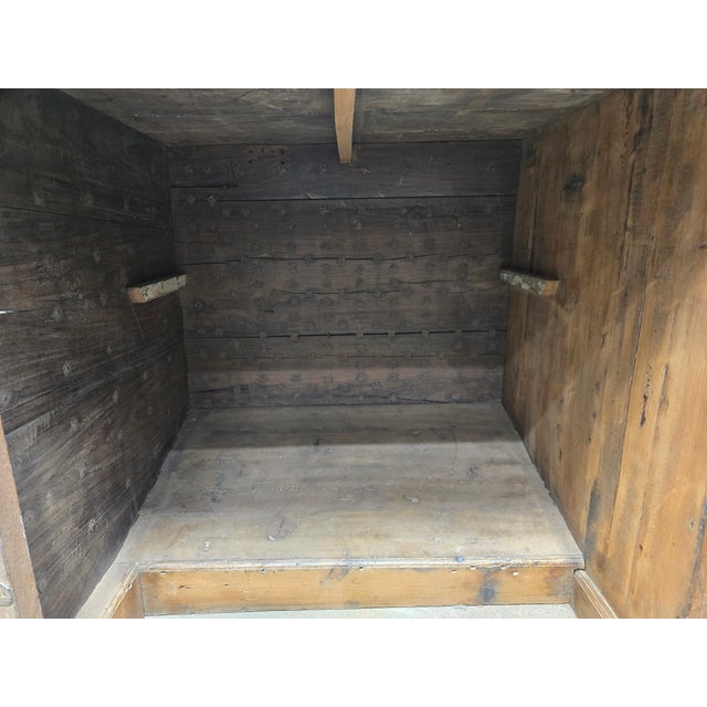 1970s Anglo-Indian Reclaimed Wood Desk For Sale - Image 4 of 15