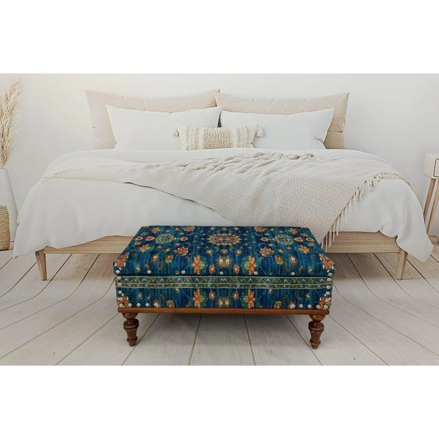 Oriental Rug Upholstered Chest Storage Bench Chairish