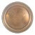 Vintage Copper Drinks Tray With Embossed Floral Pattern Pierced Sides and Rope Edge Detail Heavy Patina For Sale