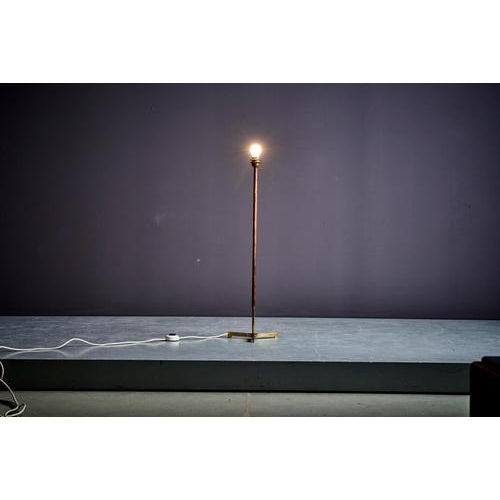 Floor Lamp in Brass and Rosewood from Kalmar, 1960s For Sale - Image 9 of 10