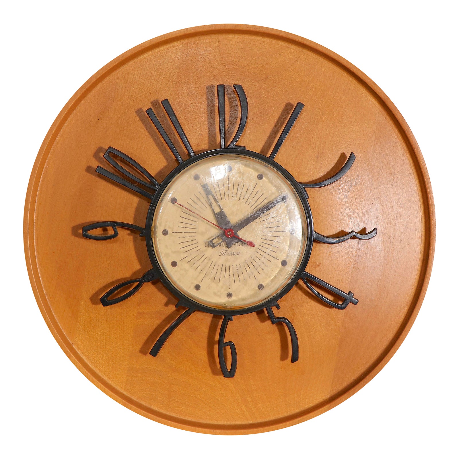 Mid Century Telechron Wall Clock Model 2h 59 Chairish