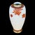 Japanese Satsuma earthenware vase attributed to the Meiji period decorated with maple branches. Charachter mark in red and...