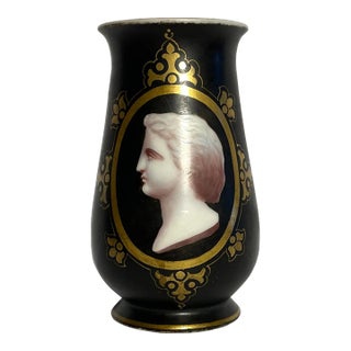 19th Century Old Paris Cameo Vase For Sale