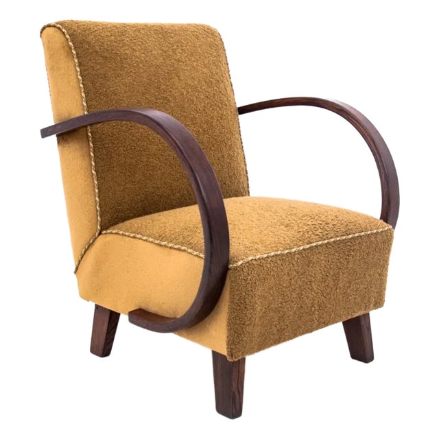 Art Deco Armchair by J. Halabala, Czech Republic, 1930s For Sale