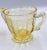 Glass 1930 Anchor Hocking Cameo Ballerina Vaseline Canary Glass Sugar Dessert Cup Set For Sale - Image 7 of 8