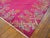 Fancy Pink Background Color With Special Floral Pattern Antique Chinese Art Deco Rug For Sale In New York - Image 6 of 7
