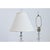 Early 20th Century French Vintage Pair of Glass Table Lamps with New Shades For Sale - Image 5 of 6