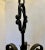 Metal Vintage 1950s Black Iron Chandelier For Sale - Image 7 of 9