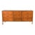 1970s Mid-Century Walnut Weave Pattern Long Dresser For Sale