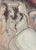 Marc chagall sara et abimélec (sarah and abimelech) from "drawings for the bible" colour lithograph on paper publisher:...