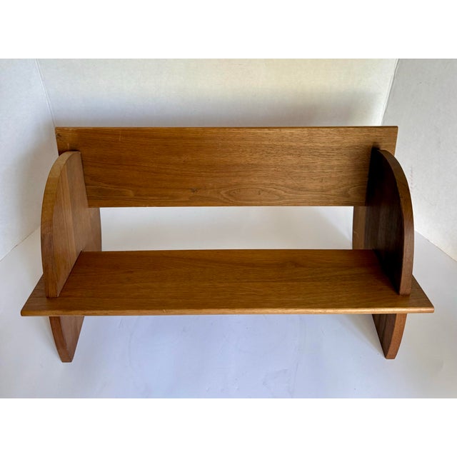 Mid-Century Modern Mid-Century Danish Modern Wood Tabletop Bookshelf For Sale - Image 3 of 11