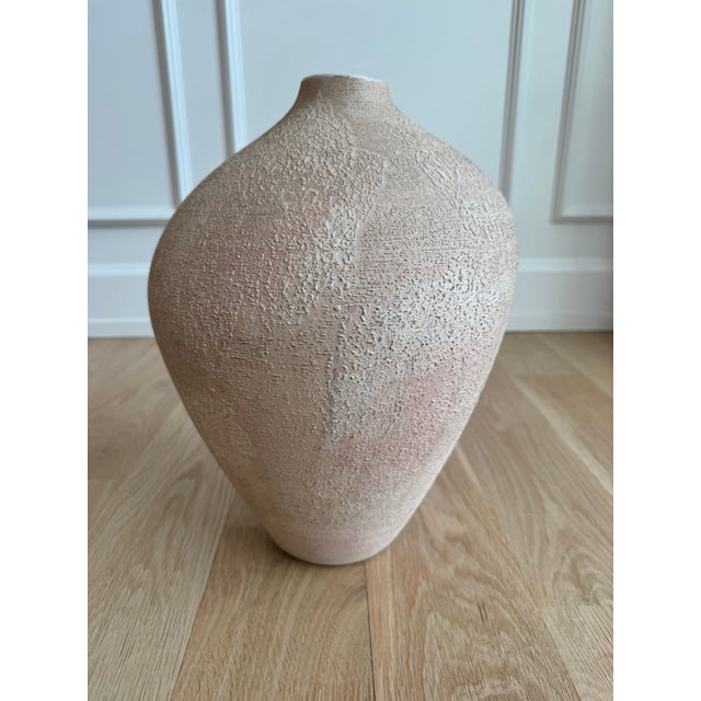 1970s Vintage Haeger Organic Modern Textured Ceramic Vase | American Studio Pottery For Sale - Image 5 of 10