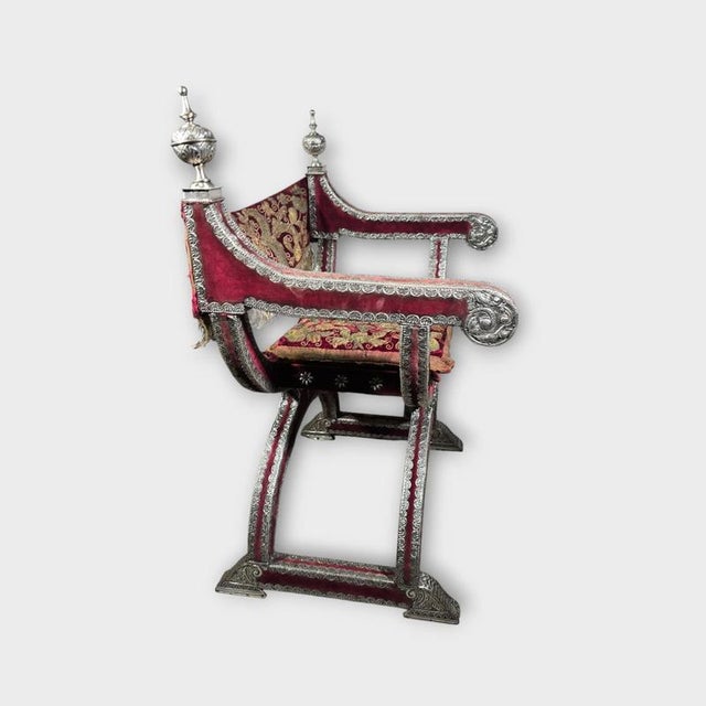 Mexican Colonial Silver Armchairs, 1750s, Set of 2 For Sale - Image 4 of 17