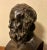 Antique 19th Century Grand Tour Classical Bronze Library Bust of Homer for the Desk For Sale - Image 4 of 12