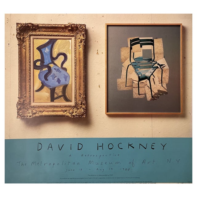 David Hockney, MOMA Exhibition, 1988, Poster For Sale
