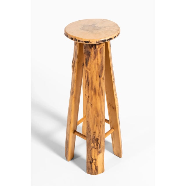 1960s Poplar Bar Stools by Sigvard Nilsson for Söwe, 1960s, Set of 4 For Sale - Image 5 of 8