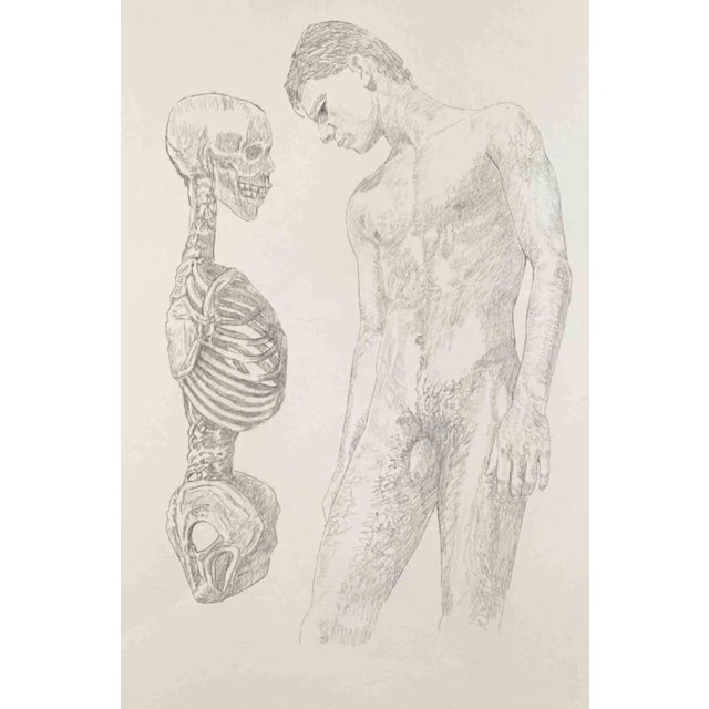 Anthony Roaland, Confrontation, Pencil Drawing, 1989 For Sale