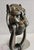 English Large Vintage Bronze Leopard Head Door Knocker, Circa 1940 For Sale - Image 3 of 11