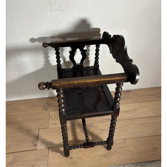 Pair of Spanish Barley Twist Armchairs, Baroque Revival, Early 20th Century For Sale - Image 9 of 13