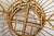 Mid Century Bamboo Rattan Center Table, Original Smoked Glass Top For Sale - Image 9 of 10