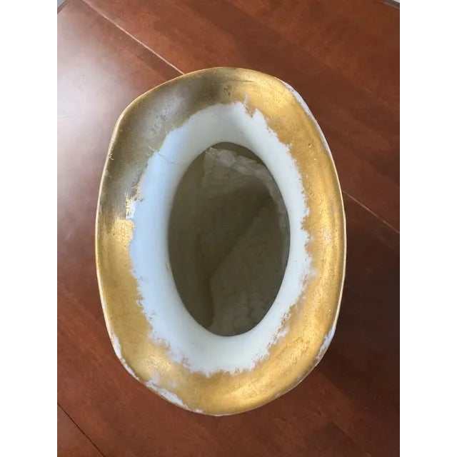 Late 19th Century M. Redon Limoges Gold Green Parrot Vase For Sale In West Palm - Image 6 of 6