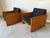 1970s Mid-Century Modern Milo Baughman - Style Architectural Cube Lounge Chairs – Pair For Sale - Image 9 of 17