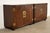 Henredon Mid-Century Modern Hollywood Regency Campaign Oak and Brass Buffet Servers or Bar Cabinets, Pair For Sale - Image 16 of 16