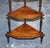 Victorian English Inlaid Burr Walnut Corner Whatnot Stand For Sale - Image 4 of 12