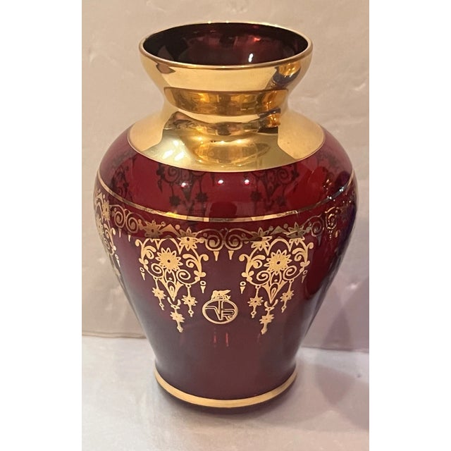 Mid-Century Modern Vinatge Vecchia Murano Art Glass Vases-Set of 3 For Sale - Image 3 of 3