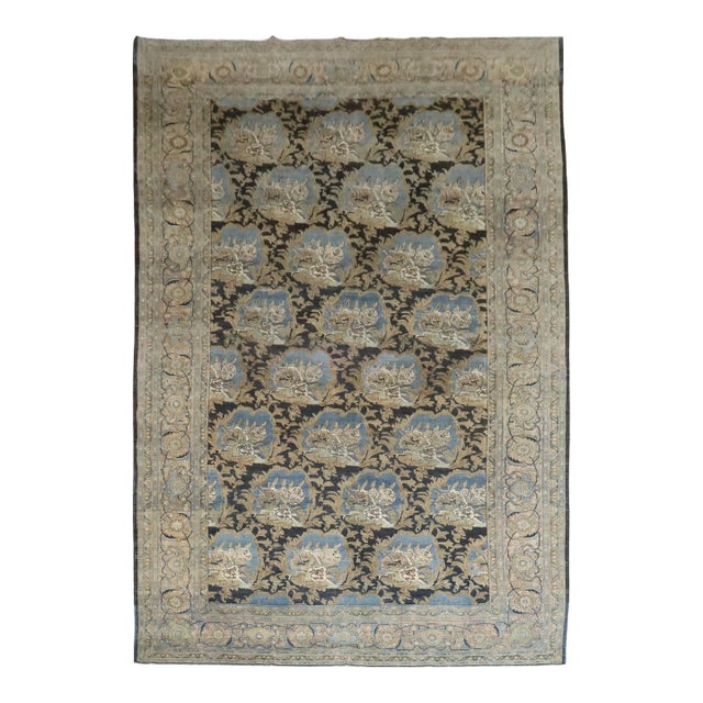 Zabihi Collection Antique Persian Bidjar Stunning Floral Oversize Rug For Sale