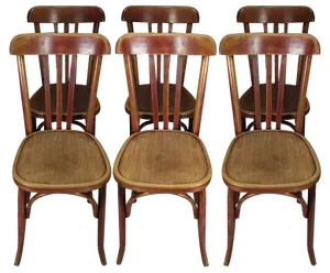 Bistrot Chairs from Baumann, 1890s, Set of 6