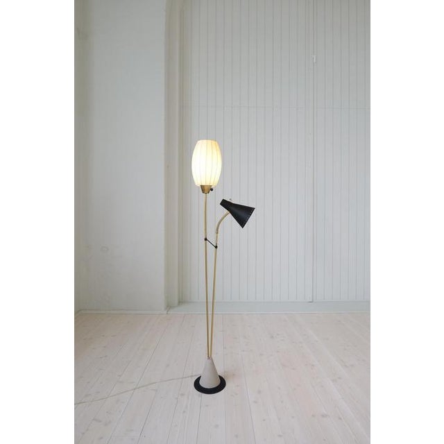 Mid-Century Floor Lamp attributed to Hans Bergström for Ateljé Lyktan, Sweden, 1950s For Sale - Image 15 of 18